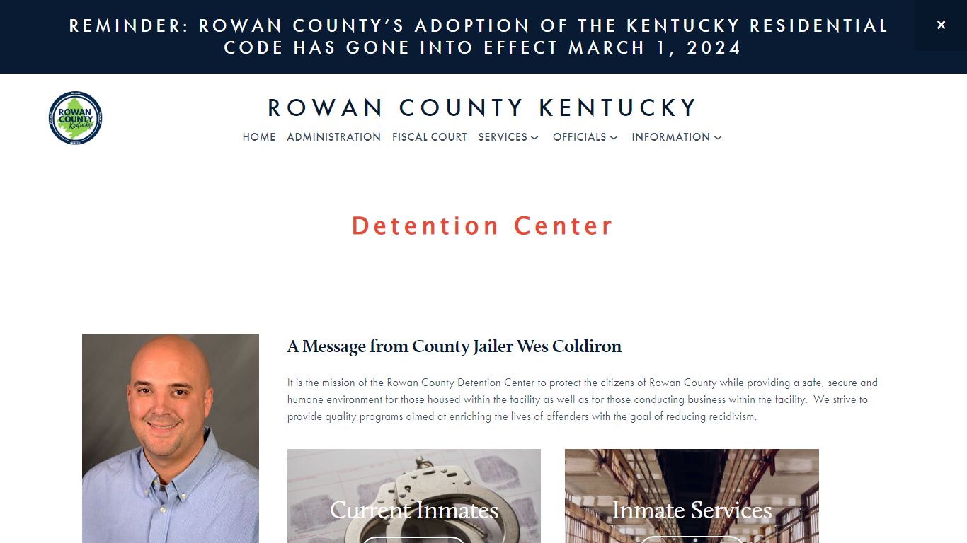 Rowan County Detention Center — Rowan County, Kentucky